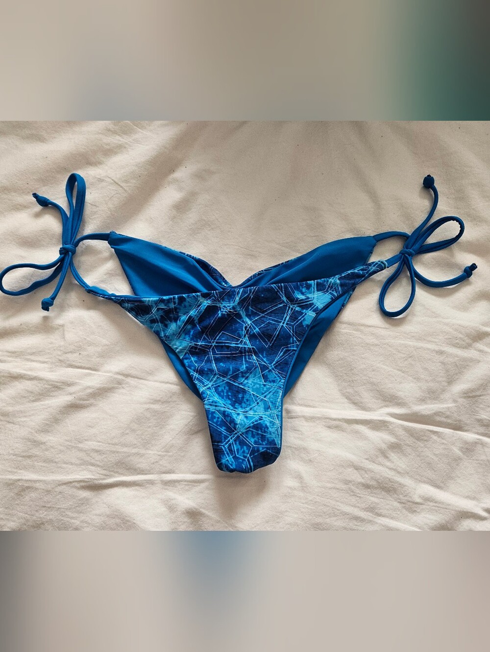 Pelagic Reversible Tie-Side Bikini Bottoms | Blue | NWOT